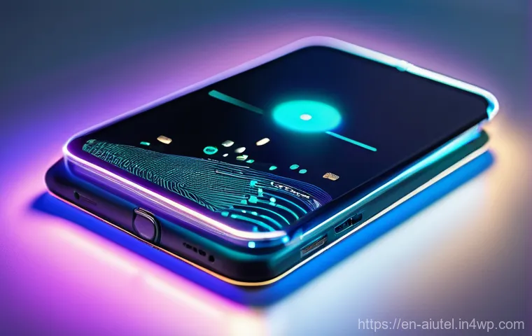 AI 하드웨어 가속기와 엣지 컴퓨팅 - **AI Hardware Accelerators: The Responsive Personal Device**
    "A close-up, highly detailed shot o...