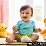 AI 하드웨어 가속기의 애플리케이션 영역 - **Prompt:** A toddler wearing a cute animal-themed diaper, sitting on a colorful playmat surrounded ...