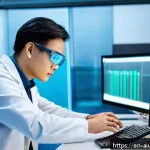 AI 하드웨어 가속기 개발 비용 분석 - A high-tech semiconductor research laboratory scene showing diverse engineers and scientists collabo...